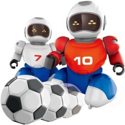 Made Robot s míčkem na dálkové ovládní, 2 ks + 2 branky
