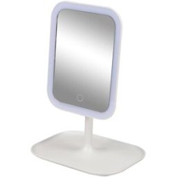 DOCHTMANN Kosmetické zrcátko se stojanem a LED osvětlením 21 × 16,5 × 30 cm
