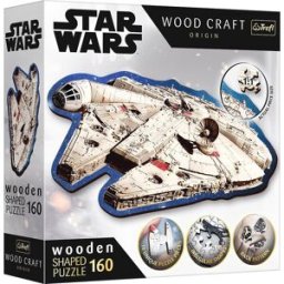 Trefl Wood Craft Origin puzzle Star Wars: Millennium Falcon 160 dílků