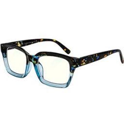 GLASSA Blue Light Blocking Glasses PCG 014, +1,50 dio, modrý vzor
