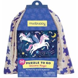 Mudpuppy Puzzle na cesty - Kouzlo jednorožce 36 dílků