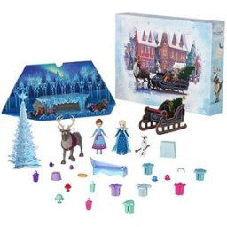 Mattel Frozen Adventní kalendář s malými panenkami Annou a Elsou 2024