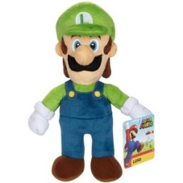 Jakks Pacific Plyšová hračka Super Mario Luigi, 20 cm