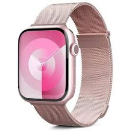 Epico Milanese+ pro Apple Watch SE/Series 1-9 (42/44/45mm)/10 (46mm)/Ultra (49mm) - růžově zlatý