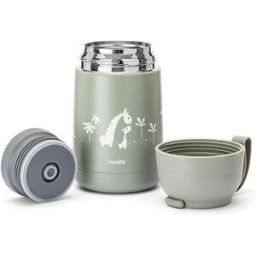Nuvita Termoska s silikonovým držákem Sage Green 620 ml