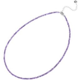 Agato Dámský minerální náhrdelník s ametystem POL-N03/47L (Ag925/1000, 2,7 g)