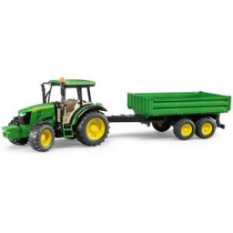 Bruder Farmer - Traktor John Deere se sklápěcím přívěsem