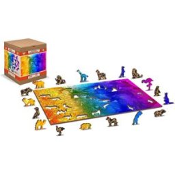 Wooden city Dřevěné puzzle Ptačí ráj 2v1, 300 dílků eko