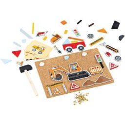 Bigjigs Toys Kreativní zatloukací hra doprava