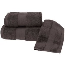 Soft Cotton - Sada ručníku a osušky DELUXE, 2 ks, hnědá