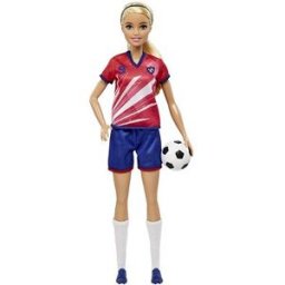 Mattel Barbie Fotbalová panenka - Barbie v červeném dresu