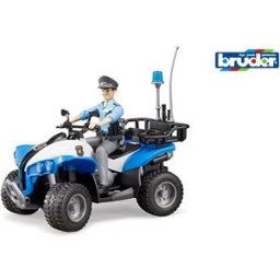 Bruder Pohotovostní vozidla - policejní čtyřkolka Quad s policistou a příslušenstvím