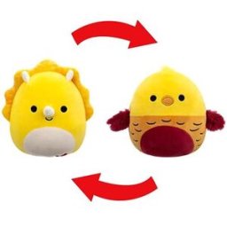 Squishmallows 2v1 Triceratops Lancaster a zlatý bažant Beck