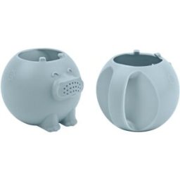 Badabulle Silikonová konvička - Hippo