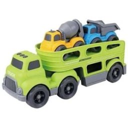Bavytoy Set truck s autíčky zelený