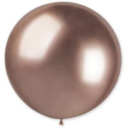 GoDan Balónky chromované 5 ks růžovo zlaté (rose gold) lesklé - 80cm