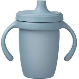 B.Box Silikonový hrneček s pítkem světle modrý