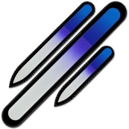 Mont Bleu Sada 3 barevných skleněných pilníku na nehty R-BMS04