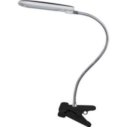 ACA Lighting LED stolní lampička s vypínačem a klipem BAZ 5W/230V/4000K/340Lm/120°/IP20, černá