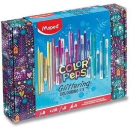 MAPED Glitter 31dílný výtvarný kufřík