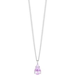 Preciosa Bižuterní náhrdelník Sweet Drop, kapka s českým křišťálem Preciosa, violet