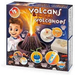 Buki France Vulkán a vykopávka dinosaura