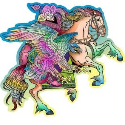 WOODEN CITY Kůň a orel 250 dílků