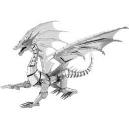 Metal Earth 3D puzzle Stříbrný drak (ICONX)