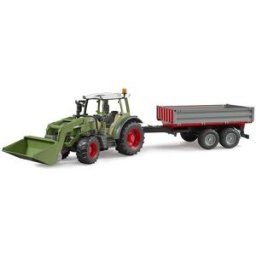 Bruder 2182 Traktor Fendt Vario 211 s čelním nakladačem a sklápěcím přívěsem