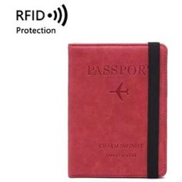 Take it shop RFID Pouzdro na pas a doklady, červené