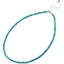Agato Minerální náhrdelník pro ženy s apatitem POL-N05/47L (Ag925/1000, 1,7 g)