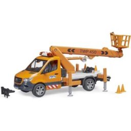 Bruder 02679 MB Sprinter s houkačkou a servisní plošinou