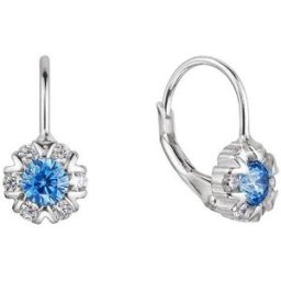 EVOLUTION GROUP 11474.3 aqua zircon ag náušnice (AG 925/1000; 1 g)