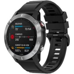 FIXED Silicone Strap pro Garmin QuickFit 26mm černý