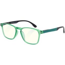 GLASSA Blue Light Blocking Glasses PCG 029, +1,00 dio, černo zelené