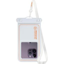 Mobile Origin Waterproof Floating Case 6.8" White/Orange