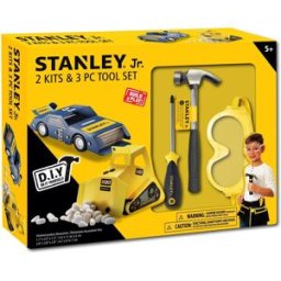 Stanley Jr.U004-K02-T03-SY Sada obsahuje autičko, bagr a 3 kusů nářadí.