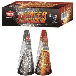 TARRA pyrotechnik Fontány lucifer silver / crackling - 2 ks