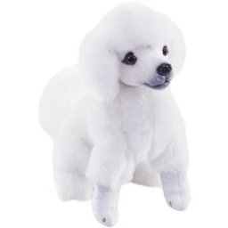 Wild Republic Plyš pes se zvukem Pudl bílý 14cm