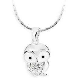 JSB Bijoux Sovička s křišťálovými kameny Swarovski® (bílá)