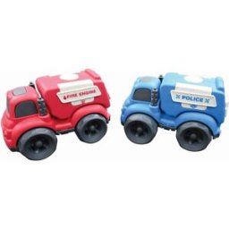 Lexibook Sada policejního a hasičského auta z bioplastu 18 cm