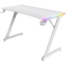 Trust GXT709W LUMINUS RGB Gaming Desk White - bílá