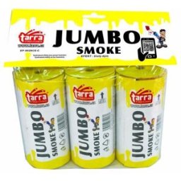TARRA pyrotechnik Dýmovnice - jumbo smoke - žlutá - 3ks - trhací pojistka