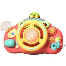 Bavytoy Interaktivní volant se světlem a zvuky červený