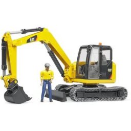 Bruder 2466 Minibagr CAT s figurkou