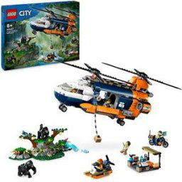 Lego City 60437 Helikoptéra na průzkum džungle v základním táboře