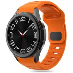 Tech-Protect Silicone Line na Samsung Galaxy Watch 4 / 5 / 5 Pro / 6 / 7 / FE, oranžový