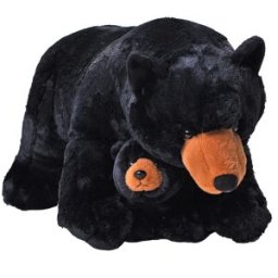 Wild Republic Plyšová samice s mládětem – medvěd černý, 76 cm