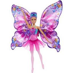 Mattel Barbie Tanečnice s motýlími křídly, proměna 2 v 1