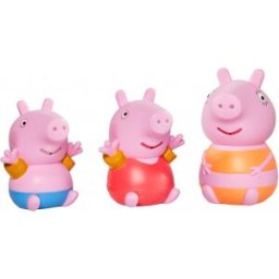 TOOMIES - Prasátko Peppa Pig, maminka a Tom - stříkající hračky do vody